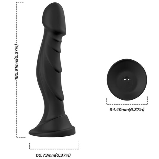 Armony - Dildo Vibrator & Anal Plug Remote Control Black