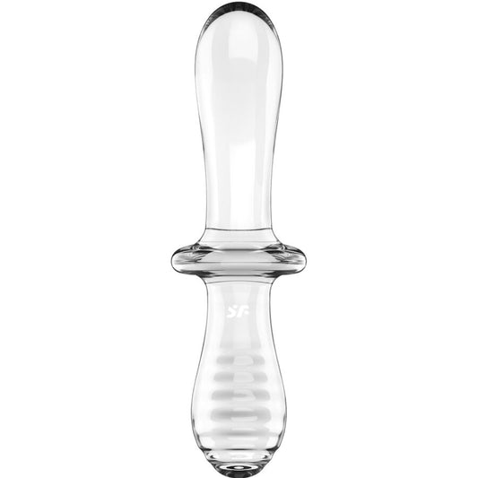 Satisfyer - Double gode en cristal transparent