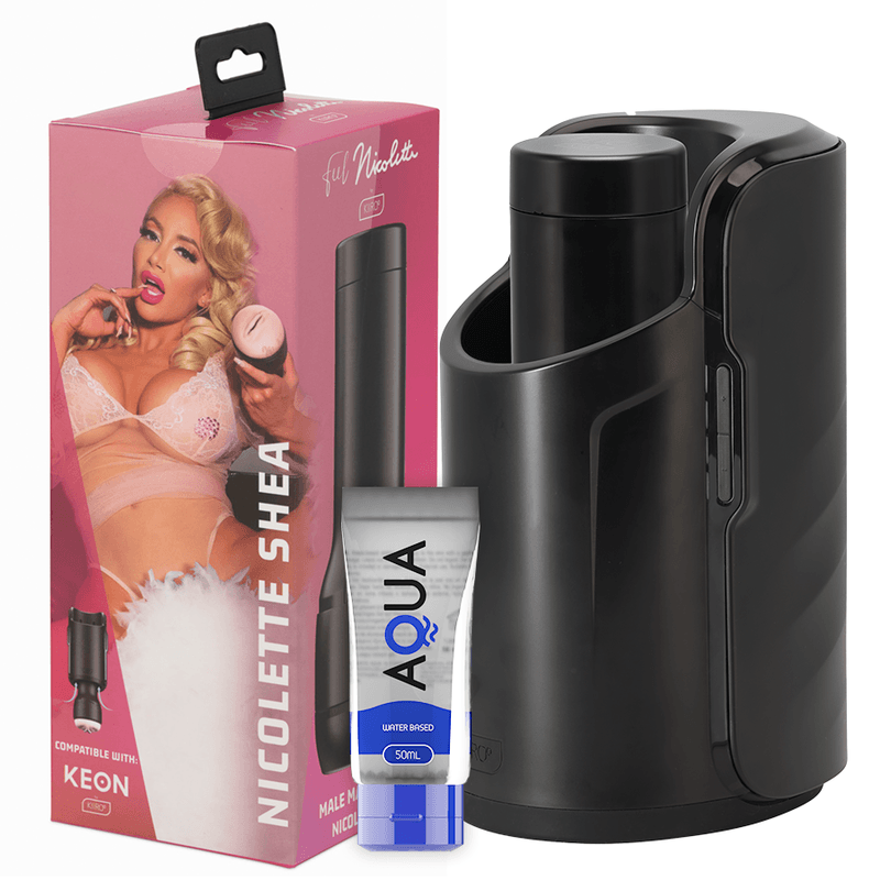 KIIROO - KEON + FEEL NICOLETTE SHEA STROKER + AQUA QUALITY LUBRICANT 50 ML - The Intimacy Studio