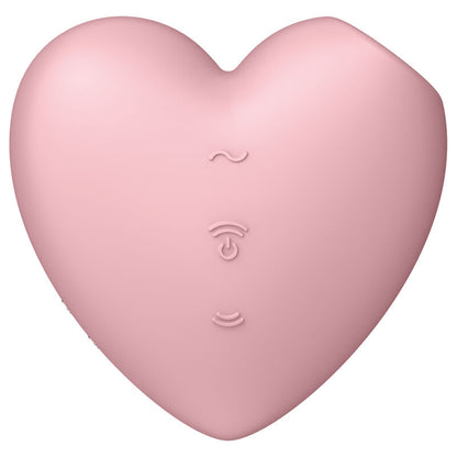 Satisfyer - Stimulateur et Vibromasseur Cutie Heart Air Pulse Rose