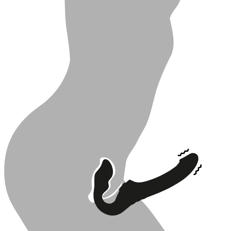 Ibiza - Strapless Vibrator With Remote Control Push Button