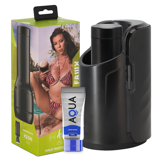 KIIROO - KEON + ALEXIS FAWX STROKER + AQUA QUALITY LUBRICANT 50 ML - The Intimacy Studio