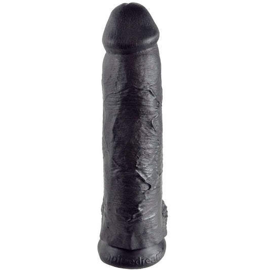 KING COCK - 12 DILDO BLACK WITH BALLS 30.48 CM - The Intimacy Studio