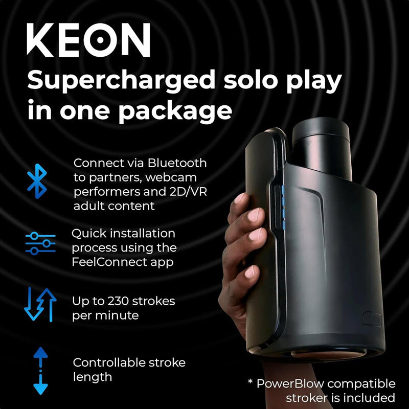 Kiiroo - Keon Wifi Combo Automatic Masturbator + Feel Stroker