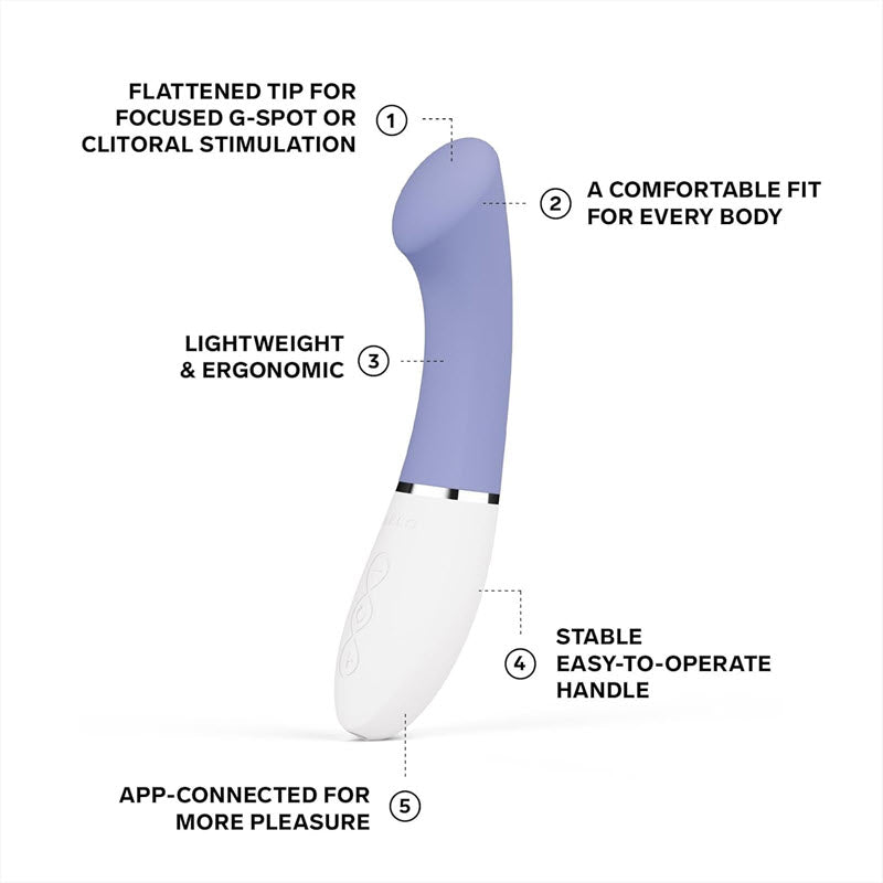 LELO Gigi 3 App-Controlled G-Spot Vibrator with 8 Pleasure Settings Blue