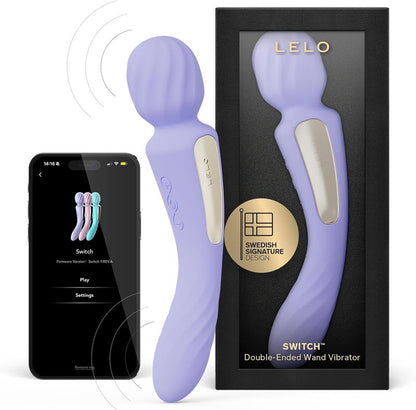 Lelo - Switch Vibrator Wand Double Stimulation Lilac