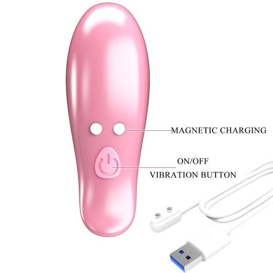 Leaf Vibrating Nipple Clamps Pink