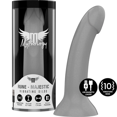 Mythology - Rune Majestic Dildo S - Vibromasseur Watchme Technologie Sans Fil Compatible