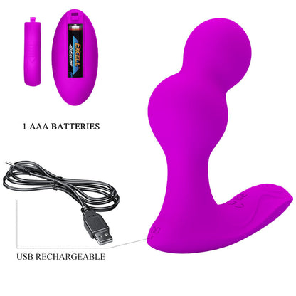 Pretty Love - Masseur vibrateur anal Terrance avec télécommande