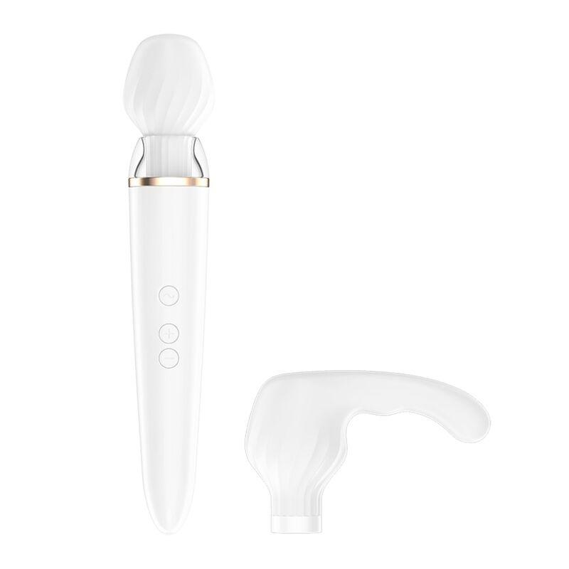 SATISFYER - DOUBLE WANDER APP WHITE - The Intimacy Studio