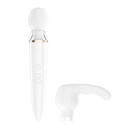 SATISFYER - DOUBLE WANDER APP WHITE - The Intimacy Studio