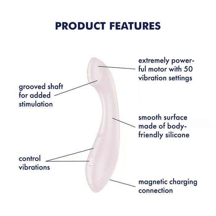 Satisfyer - G-Force Vibrator G-Spot Stimulator Beige