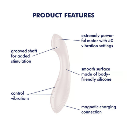 Satisfyer - G-Force Vibrator G-Spot Stimulator Beige