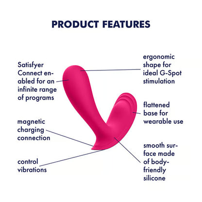 Satisfyer - Vibromasseur Top Secret Rose