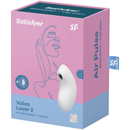 Satisfyer - Stimulateur et vibrateur à impulsion d'air Vulva Lover 2 Blanc