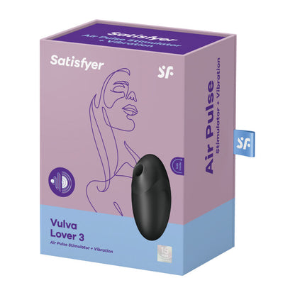 Satisfyer - Stimulateur et vibrateur à impulsion d'air Vulva Lover 3 Noir