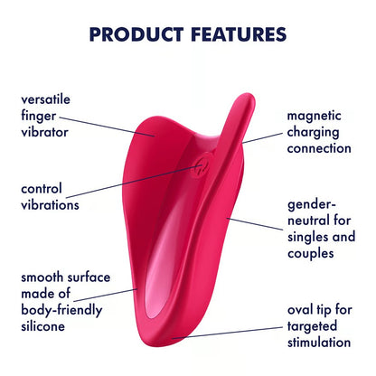 Satisfyer - High Fly Finger Vibrator Fuchsia