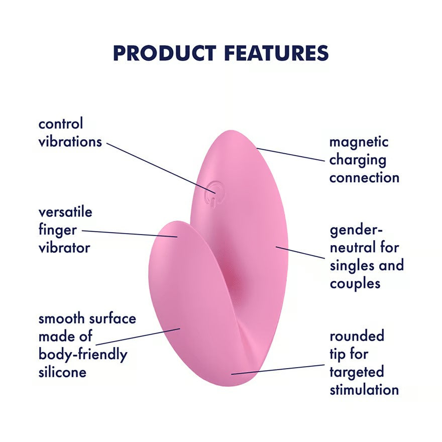 Satisfyer - Love Riot Finger Vibrator Pink