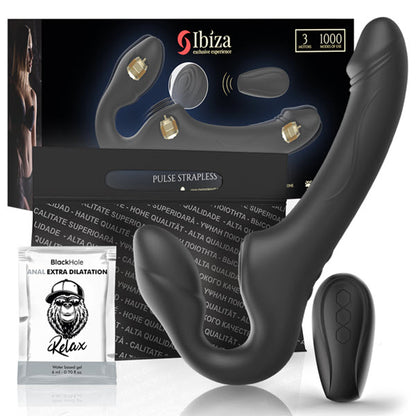 Ibiza - Strapless Vibrator With Remote Control Push Button