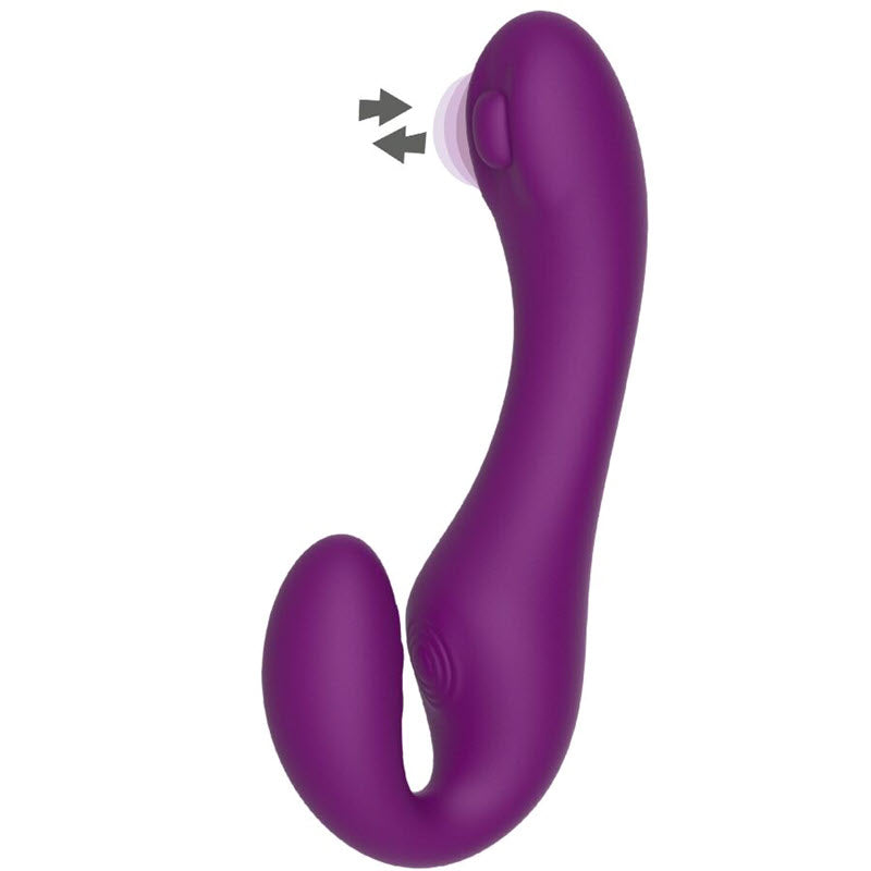 Xocoon - 2 In 1 Strapless Strap-On Vibrator With Remote Control