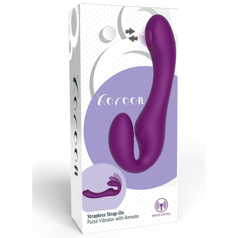 Xocoon - 2 In 1 Strapless Strap-On Vibrator With Remote Control