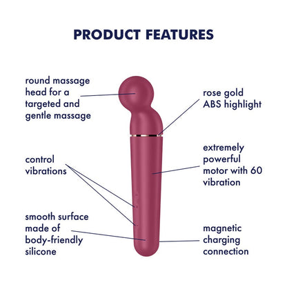 Satisfyer - Planet Wand-Er Vibrator Massager Berry