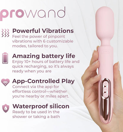 Kiiroo - Prowand Vibrator Wand Remote Control + Free App Pink