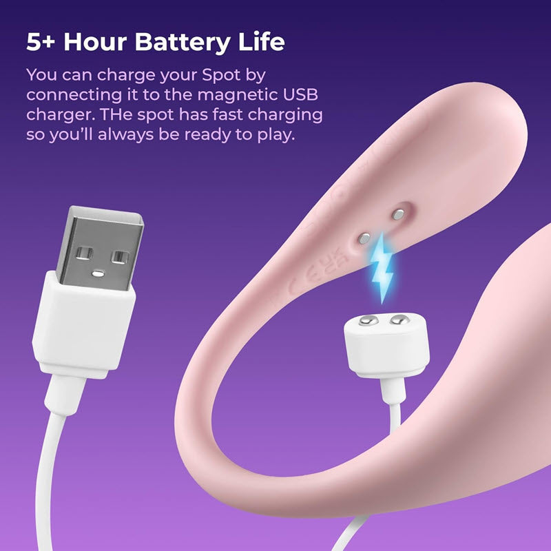 Kiiroo - Spot Kiss Me U-Shaped Vibrator Pink