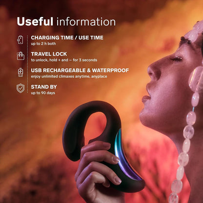 Lelo - Enigma Double Sonic Vibrator Point G Black