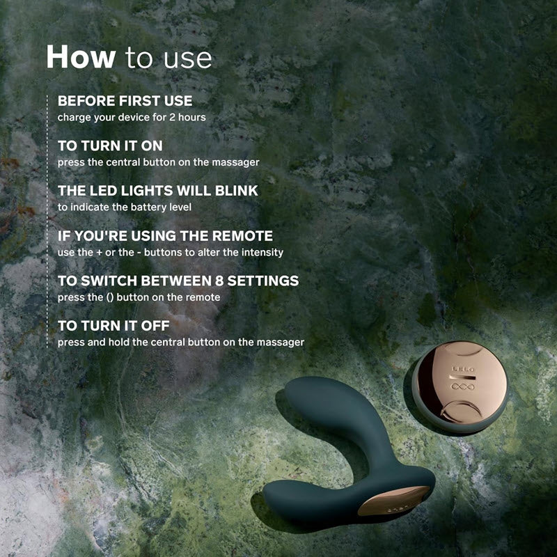 Lelo - Hugo 2 Prostate Massager Remote Control Black