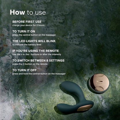 Lelo - Hugo 2 Prostate Massager Remote Control Black