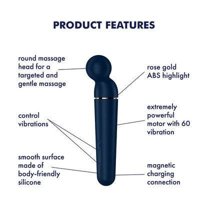 Satisfyer - Planet Wand-Er Vibrator Massager Blue